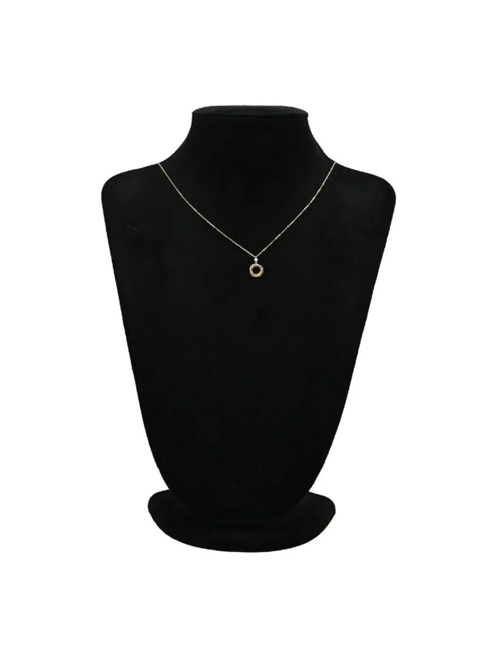 Cartier Necklace Baby Trinity Diamond Yellow Gold White Pink 18k